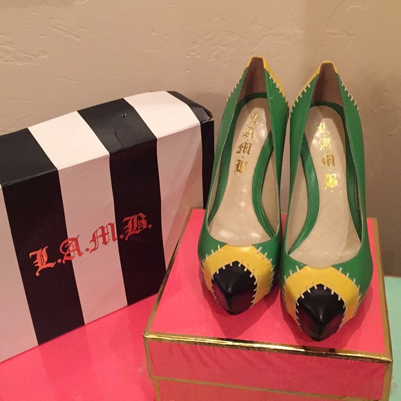 L.A.M.B. Shoes - L.A.M.B. Stitched heels